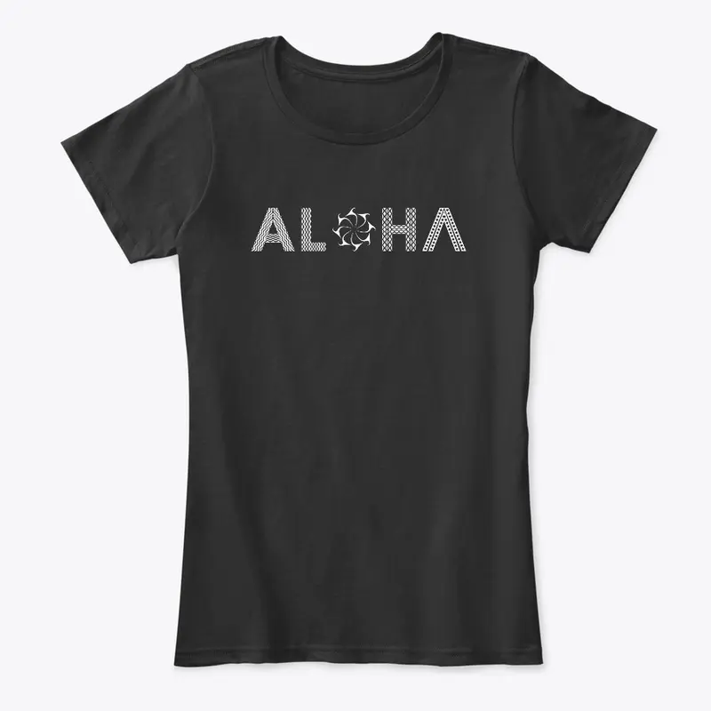 Aloha White Letters