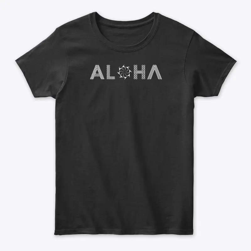 Aloha White Letters